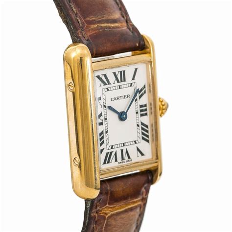 cartier tank watch box|certified pre owned cartier watches.